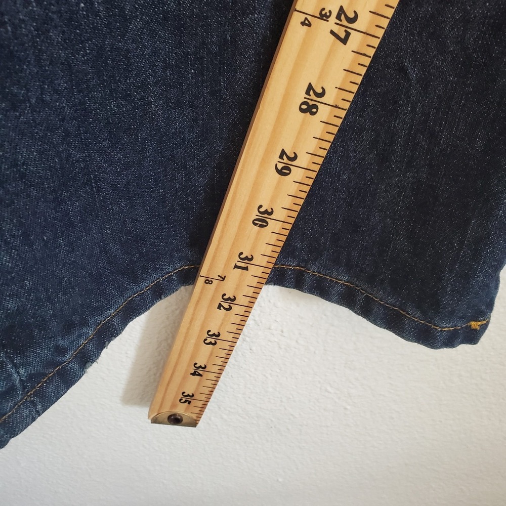 Tommy Hilfiger Jeans Mens 40x32 Blue Relaxed Freedom Baggy Denim Whiskers Fade - Picture 3 of 11